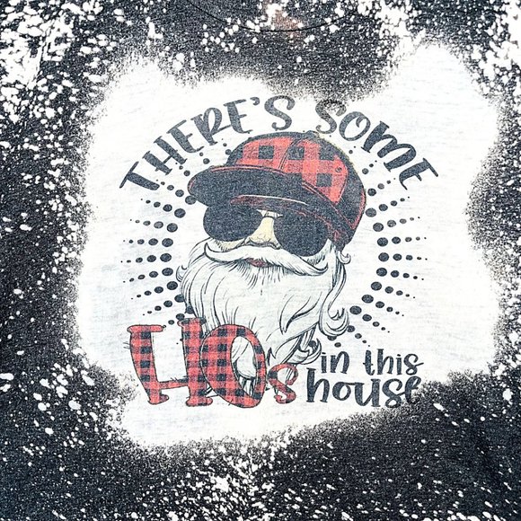 There's some Hos in this house Bleached Short Sleeve Shirt - Picture 8 of 11